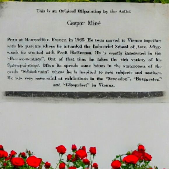 CASPAR MINÉ ORIG FRAMED OIL PAINTING - Portrait, Jewish Scholar/Rabbi. Rare! - Picture 4 of 4